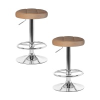 Набор 2 шт Табурет барный DOBRIN BRUNO, бежевый велюр (MJ9-10)