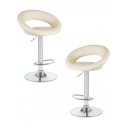 Набор 2 шт Стул барный DOBRIN MIRA, кремовый
