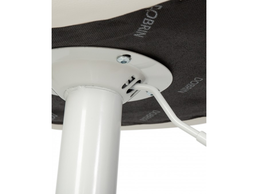 Стул барный DOBRIN TAILOR WHITE, белый PU