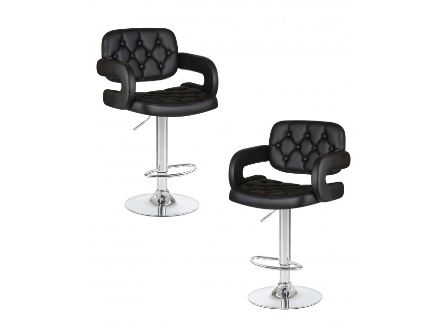 Набор 2 шт Стул барный DOBRIN TIESTO, чёрный