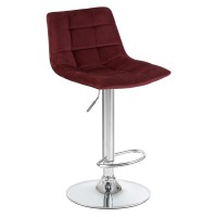 Стул барный DOBRIN TAILOR, винный велюр (MJ9-35)