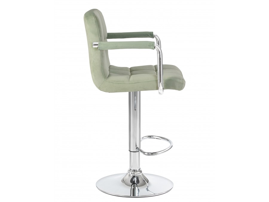 Стул барный DOBRIN KRUGER ARM, мятный велюр (MJ9-87)