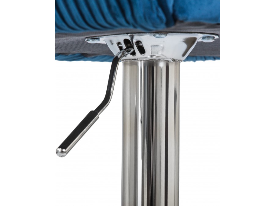 Стул барный DOBRIN DARCY, синий велюр (1922-20)