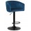 Стул барный DOBRIN DARCY BLACK, синий велюр (1922-20)