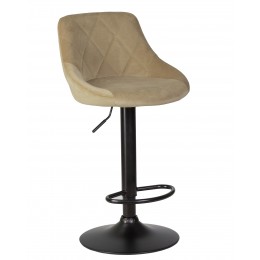 Стул барный DOBRIN LOGAN BLACK, мокко велюр (MJ9-9)