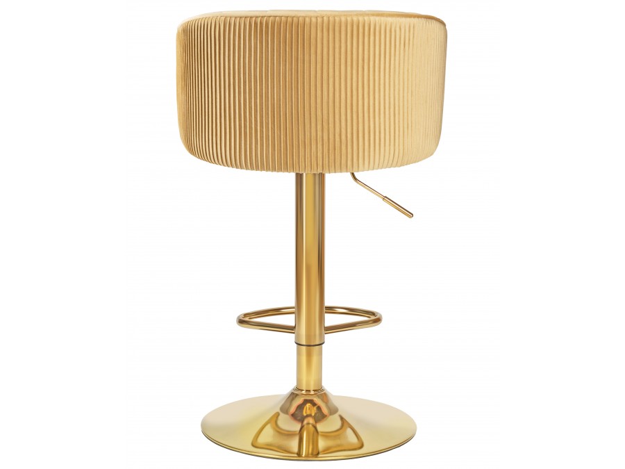 Стул барный DOBRIN DARCY GOLD, песочный велюр (1922-3)
