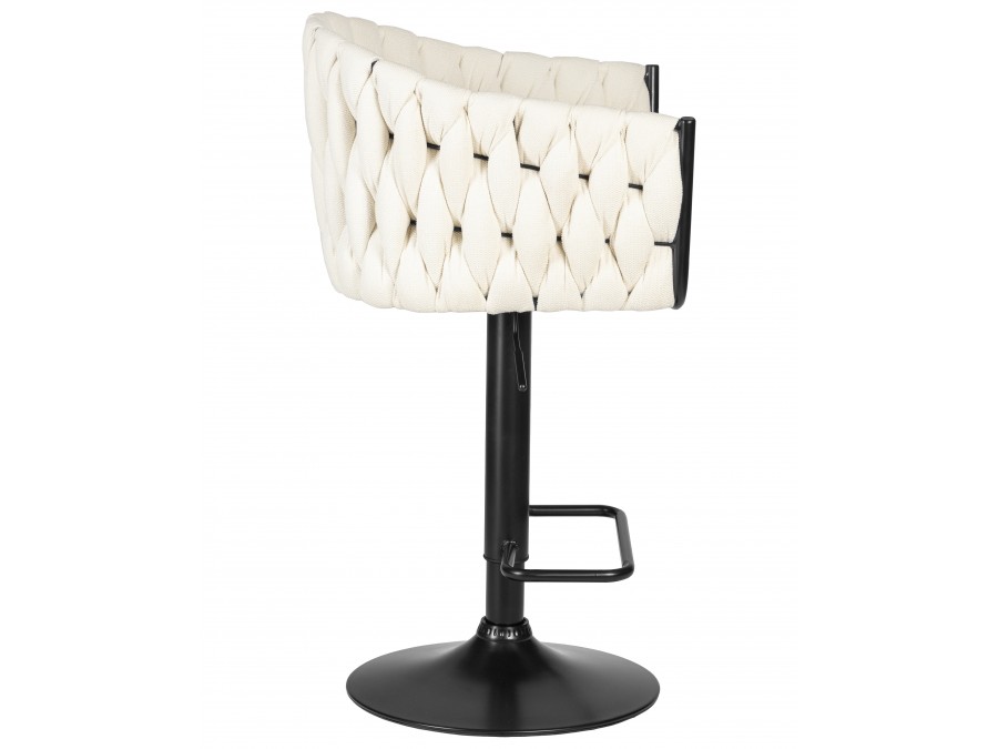 Стул барный DOBRIN LEON, кремовая ткань (LAR 275-33)