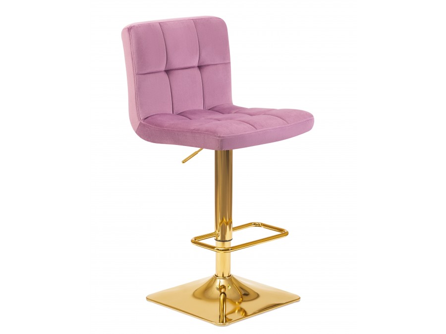 Стул барный DOBRIN GOLDIE, пудрово-сиреневый велюр (MJ9-52)