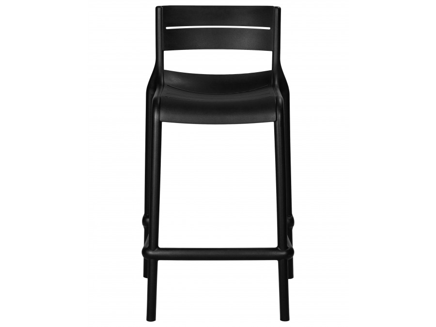 Набор 4 шт Стул полубарный DOBRIN NESSA, черный (B-03)