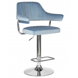 Стул барный DOBRIN CHARLY, пудрово-голубой велюр (MJ9-74)