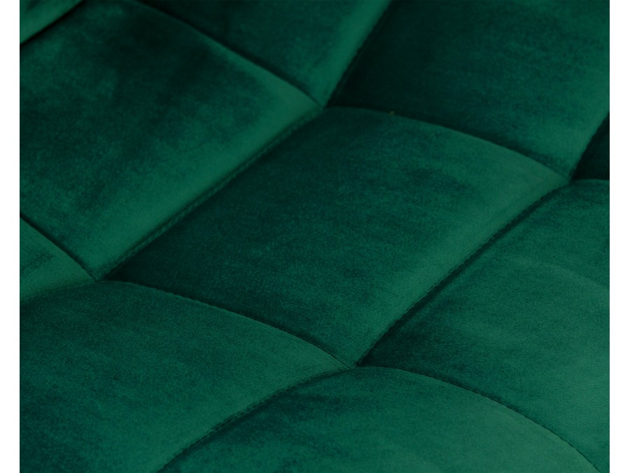 Стул барный DOBRIN TAILOR BLACK, зеленый велюр (MJ9-88)