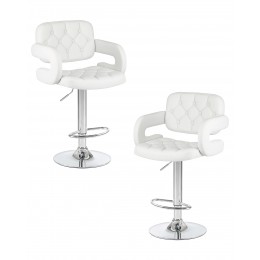 Набор 2 шт Стул барный DOBRIN TIESTO, белый