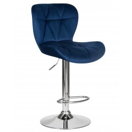 Стул барный DOBRIN BARNY, синий велюр (MJ9-117)
