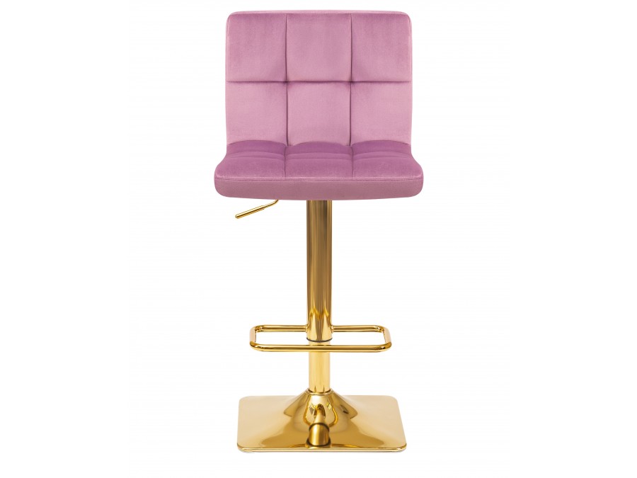 Стул барный DOBRIN GOLDIE, пудрово-сиреневый велюр (MJ9-52)