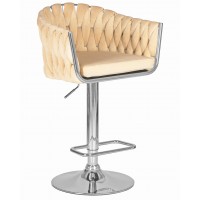Стул барный DOBRIN MARCEL, бежевый велюр (MJ9-10)