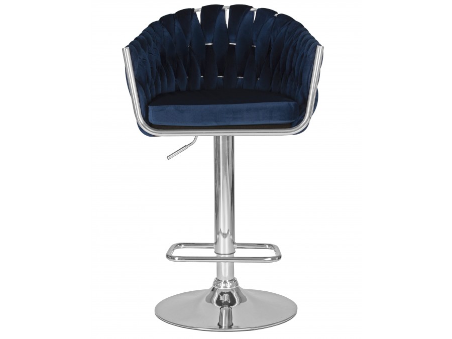 Стул барный DOBRIN MARCEL, синий велюр (MJ9-117)