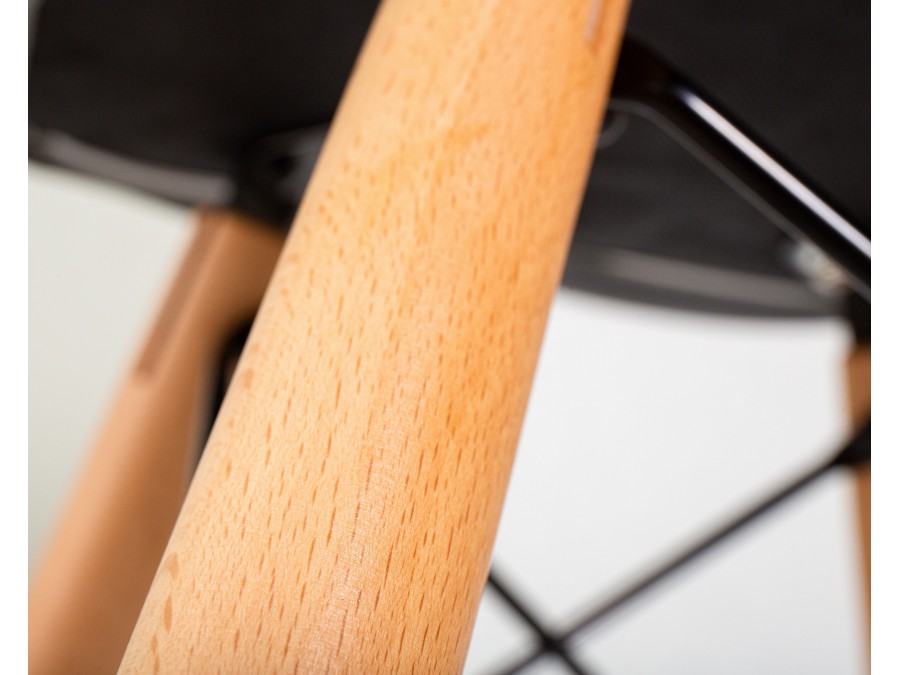 Стул барный DOBRIN BUTTERFLY BAR, ножки светлый бук, цвет чёрный