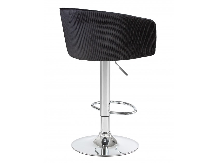 Стул барный DOBRIN DARCY, черный велюр (1922-21)