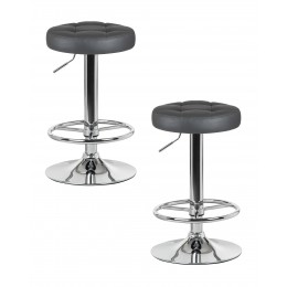 Набор 2 шт Табурет барный DOBRIN BRUNO, серый