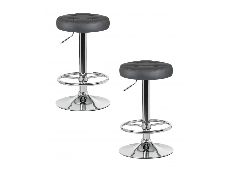 Набор 2 шт Табурет барный DOBRIN BRUNO, серый