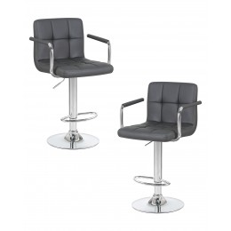 Набор 2 шт Стул барный DOBRIN KRUGER ARM, серый