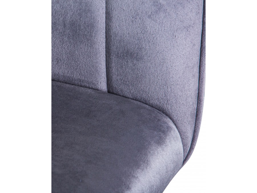 Стул барный DOBRIN DARCY, серый велюр (1922-19)