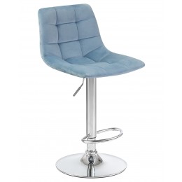 Стул барный DOBRIN TAILOR, пудрово-голубой велюр (MJ9-74)