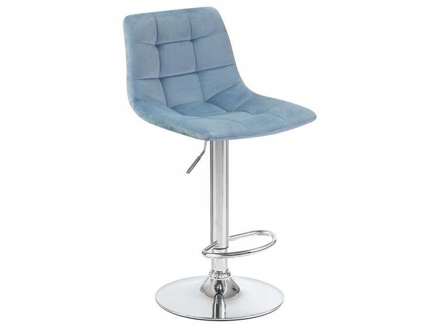 Стул барный DOBRIN TAILOR, пудрово-голубой велюр (MJ9-74)