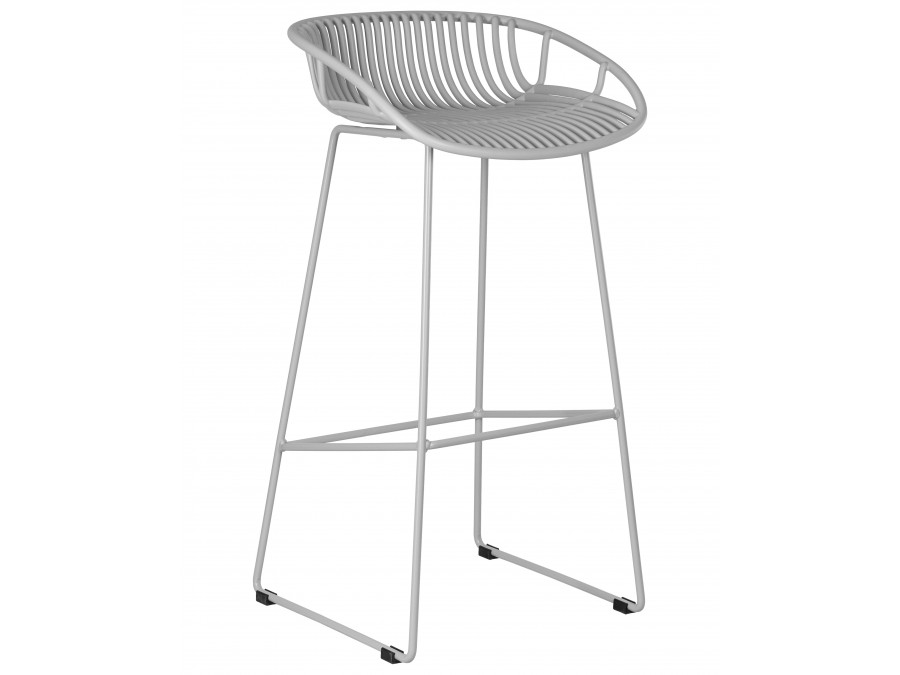 Стул барный DOBRIN FRANK, светло-серый