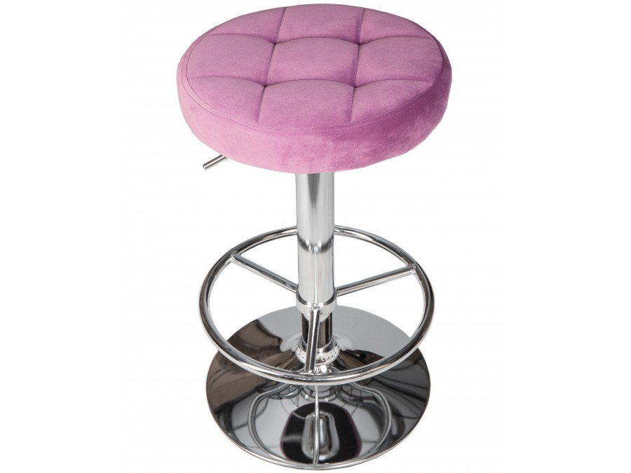 Табурет барный DOBRIN BRUNO, пудрово-сиреневый велюр (MJ9-52)
