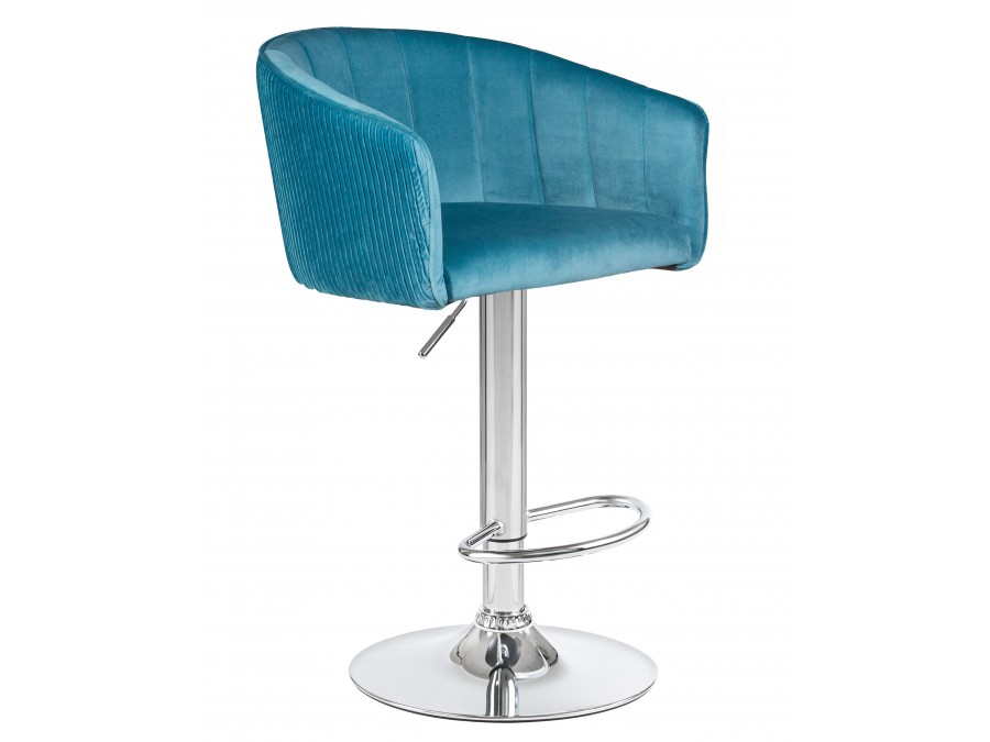 Стул барный DOBRIN DARCY, морской волны велюр (1922-7)