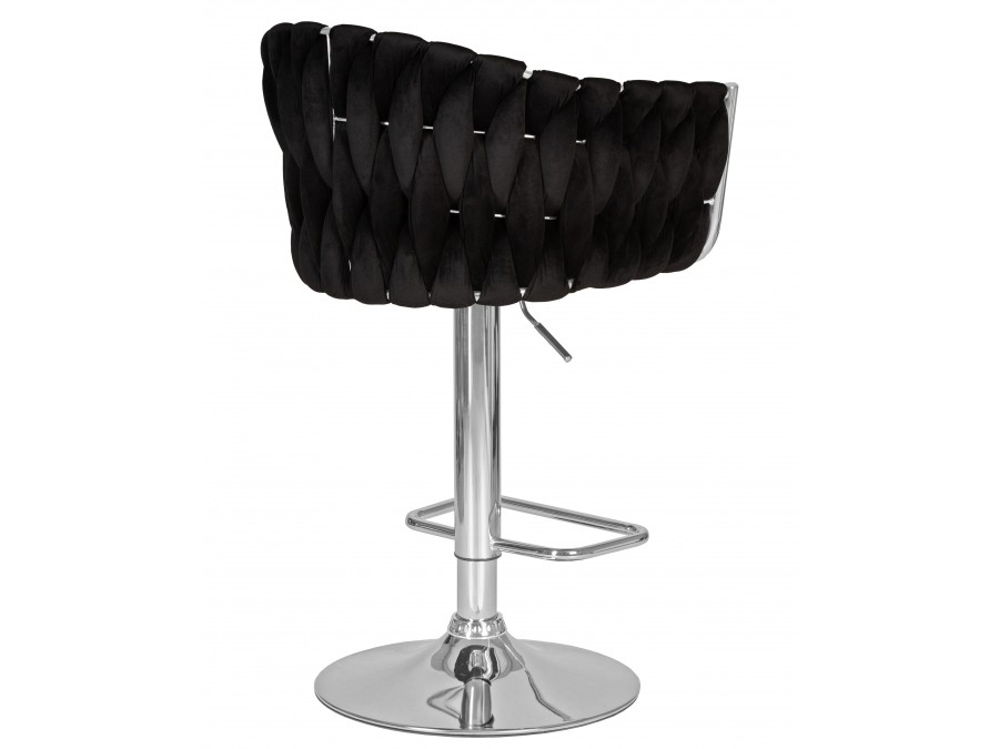 Стул барный DOBRIN MARCEL, черный велюр (MJ9-101)