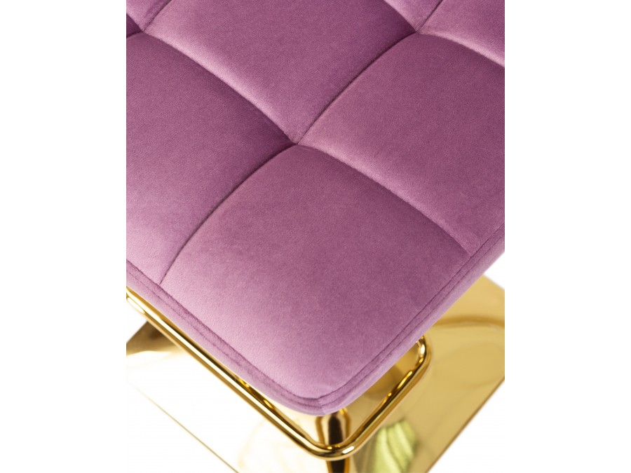 Стул барный DOBRIN GOLDIE, пудрово-сиреневый велюр (MJ9-52)