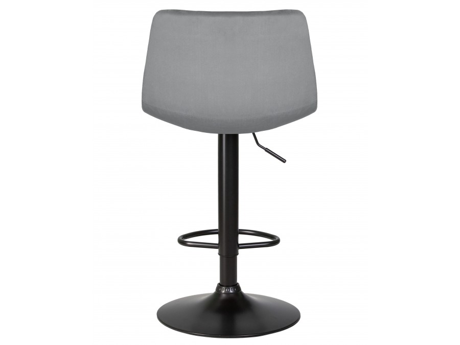 Стул барный DOBRIN TAILOR BLACK, серый велюр (MJ9-75)