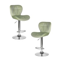 Набор 2 шт Стул барный DOBRIN BARNY, мятный велюр (MJ9-87)
