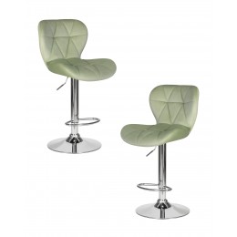 Набор 2 шт Стул барный DOBRIN BARNY, мятный велюр (MJ9-87)