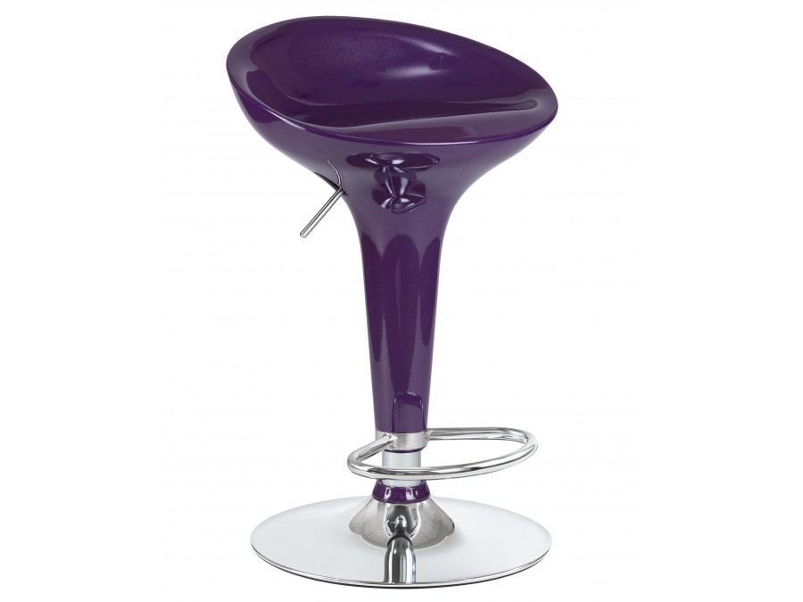 Стул барный DOBRIN BOMBA, фиолетовый металлик