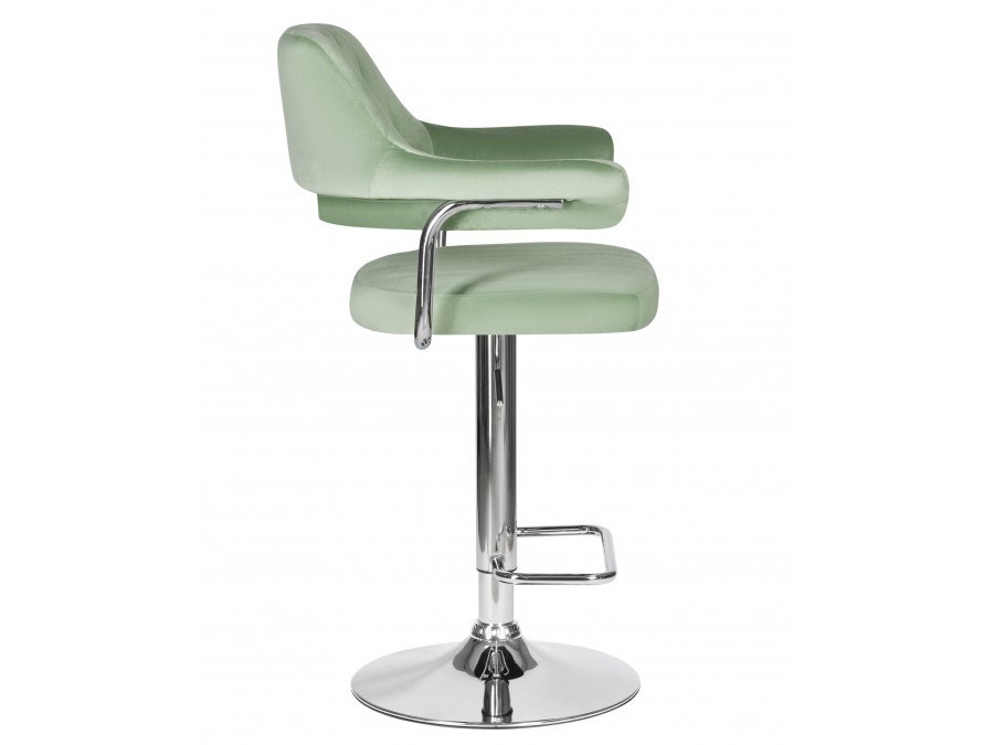 Стул барный DOBRIN CHARLY, пудрово-мятный велюр (MJ9-87)