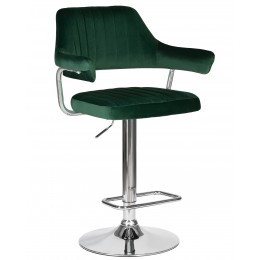 Стул барный DOBRIN CHARLY, зеленый велюр (MJ9-88)