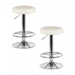 Набор 2 шт Табурет барный DOBRIN BRUNO, кремовый