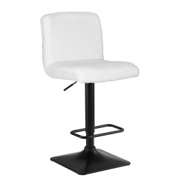 Стул барный DOBRIN LEO, белый букле (13)