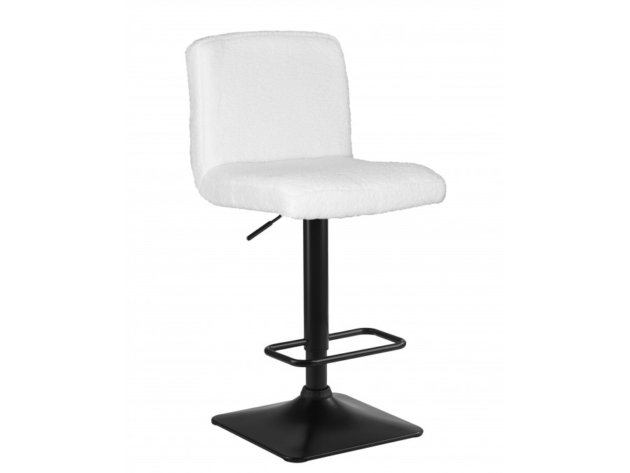 Стул барный DOBRIN LEO, белый букле (13)