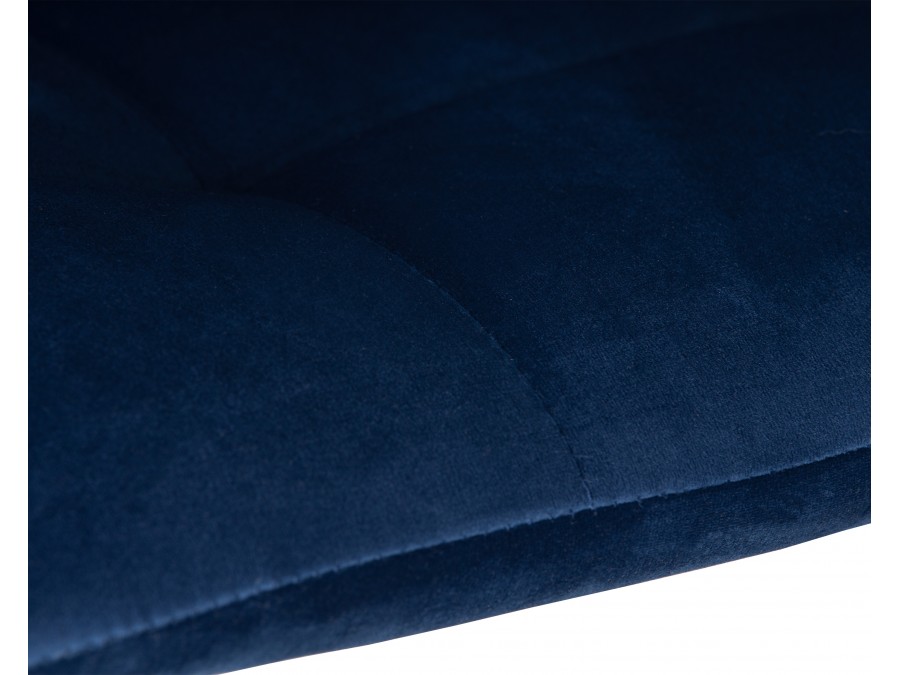 Стул барный DOBRIN TAILOR WHITE, синий велюр (MJ9-117)