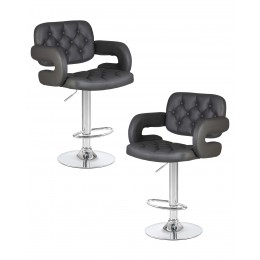 Набор 2 шт Стул барный DOBRIN TIESTO, серый