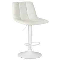 Стул барный DOBRIN TAILOR WHITE, белый PU