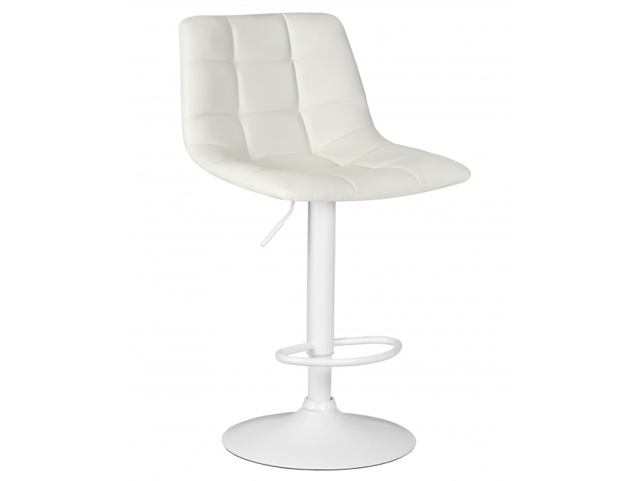 Стул барный DOBRIN TAILOR WHITE, белый PU