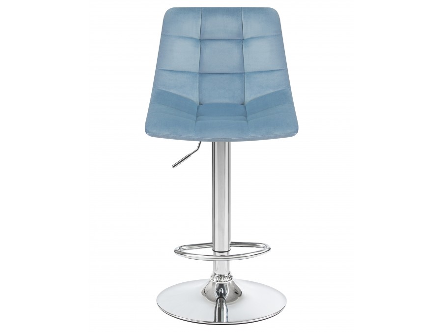 Стул барный DOBRIN TAILOR, пудрово-голубой велюр (MJ9-74)