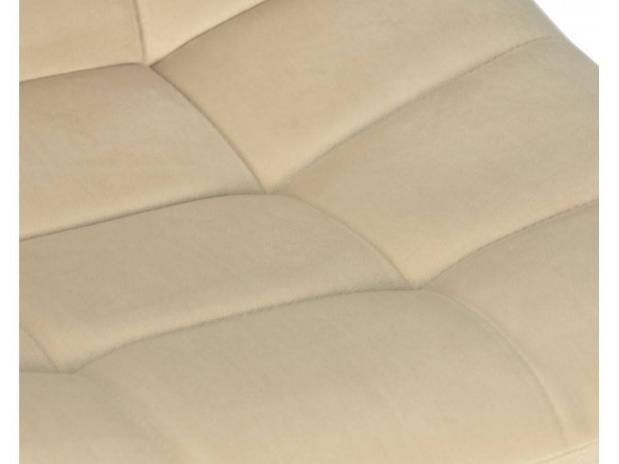 Стул барный DOBRIN TAILOR WHITE, бежевый велюр (MJ9-10)