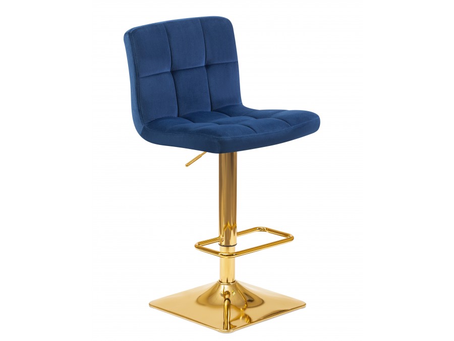 Стул барный DOBRIN GOLDIE, синий велюр (MJ9-117)