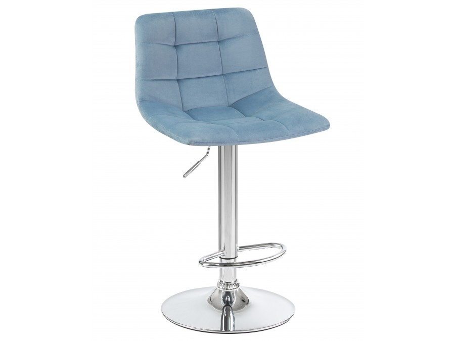 Стул барный DOBRIN TAILOR, пудрово-голубой велюр (MJ9-74)